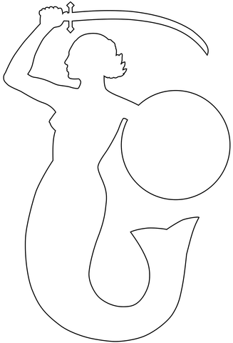 Mermaid Of Warsaw Coloring Page